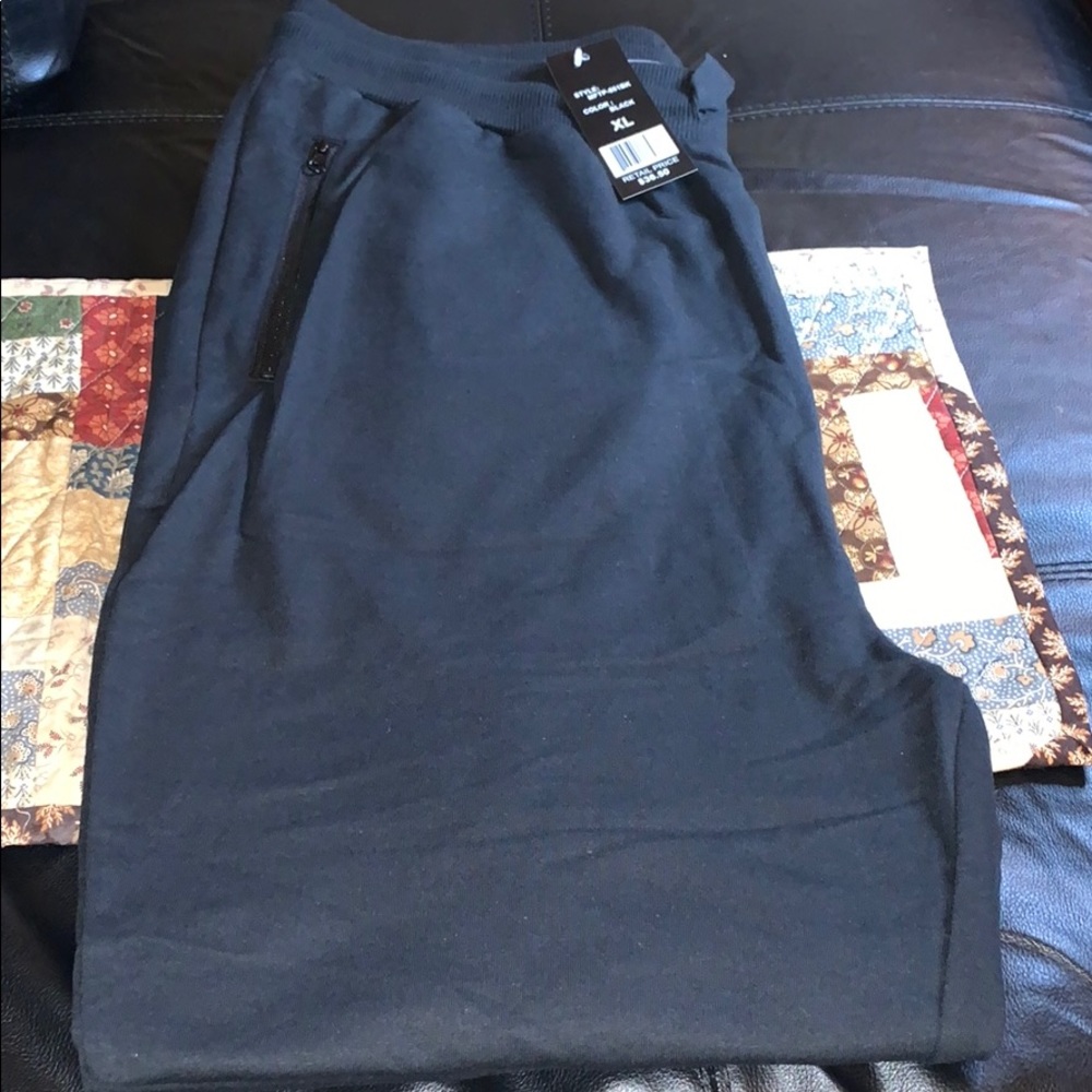 Brand New men’s black joggers XL wicked stitch